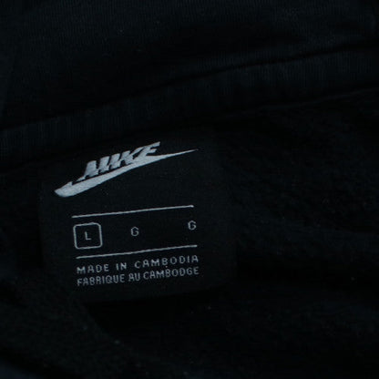 Nike Women's Black Pullover Hoodie Size L 100% Cotton Casual Sweatshirt