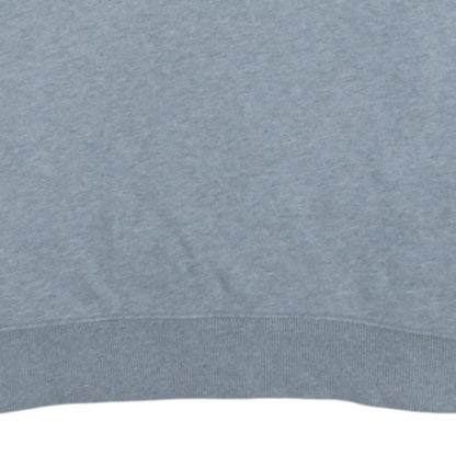 Tommy Jeans Men's Grey 1/2 Zip Sweatshirt M Collared Logo Top