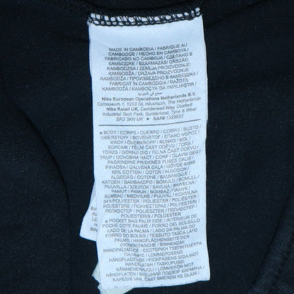 Nike Men's Black Fleece Jogger Trousers L Regular Fit
