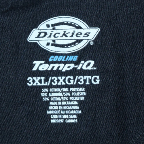 Dickies Men’s Black 3XL Cooling Temp-iQ Crew Neck Short Sleeve T-Shirt