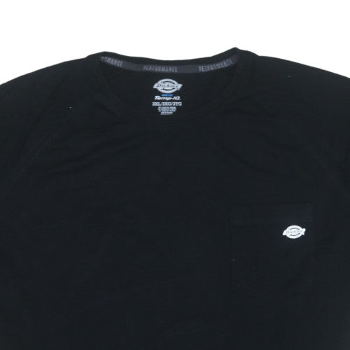Dickies Men’s Black 3XL Cooling Temp-iQ Crew Neck Short Sleeve T-Shirt