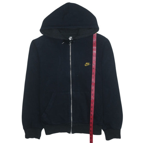 Nike Men Black Full Zip Fleece Hoodie M Regular Fit Sportswear