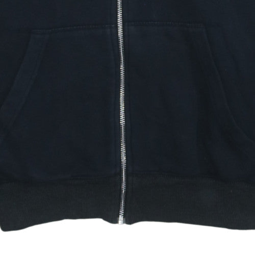 Nike Men Black Full Zip Fleece Hoodie M Regular Fit Sportswear