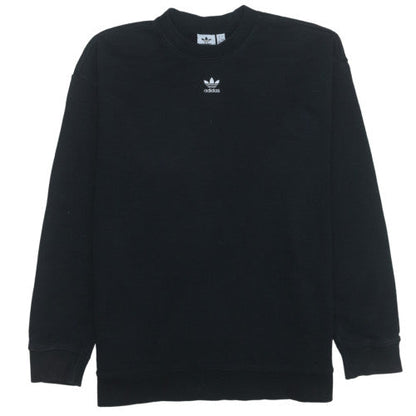 Adidas Womens Black Size 16 Crew Neck Pullover Sweatshirt