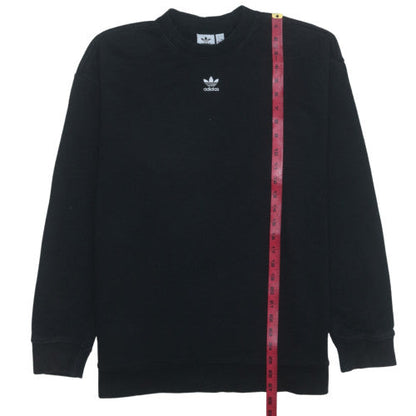 Adidas Womens Black Size 16 Crew Neck Pullover Sweatshirt