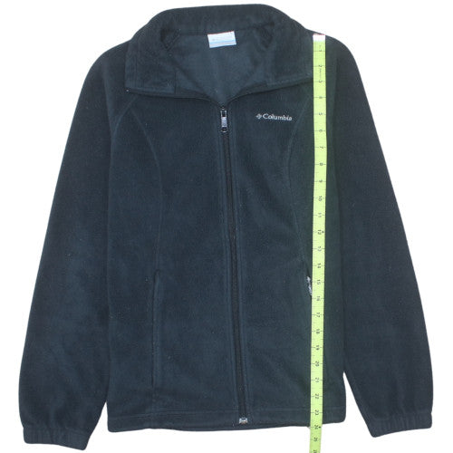 Columbia Womens Black Fleece Full Zip Jacket Size S Outdoor Wear