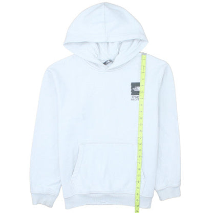 The North Face Boys White XL Pullover Hoodie Cotton Blend Graphic Print