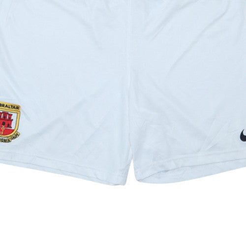 Nike Men's White Dri-FIT Football Shorts Size L Athletic Quick Dry