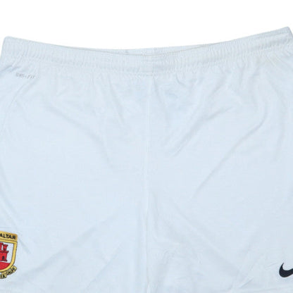 Nike Men's White Dri-FIT Football Shorts Size L Athletic Quick Dry