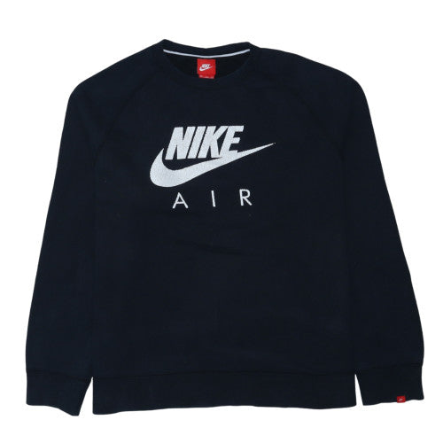 Nike Men's Black 2XL Pullover Fleece Sweatshirt Crew Neck Logo
