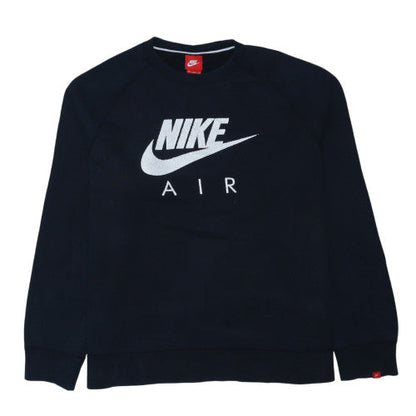 Nike Men's Black 2XL Pullover Fleece Sweatshirt Crew Neck Logo