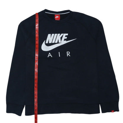 Nike Men's Black 2XL Pullover Fleece Sweatshirt Crew Neck Logo
