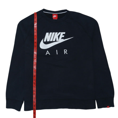 Nike Men's Black 2XL Pullover Fleece Sweatshirt Crew Neck Logo