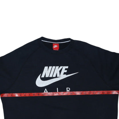 Nike Men's Black 2XL Pullover Fleece Sweatshirt Crew Neck Logo