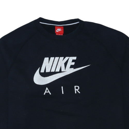 Nike Men's Black 2XL Pullover Fleece Sweatshirt Crew Neck Logo