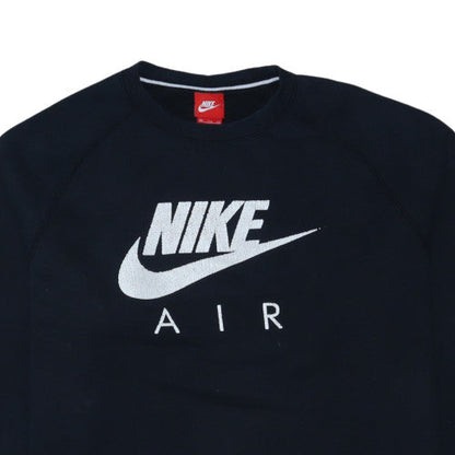 Nike Men's Black 2XL Pullover Fleece Sweatshirt Crew Neck Logo