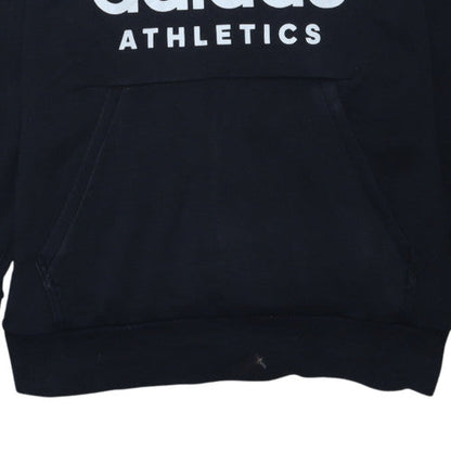 Adidas Men's Black XL Pullover Hoodie Athletic Logo Sweatshirt