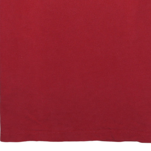 Tommy Hilfiger Men's Red Long Sleeve Layered Effect Polo Shirt Size L