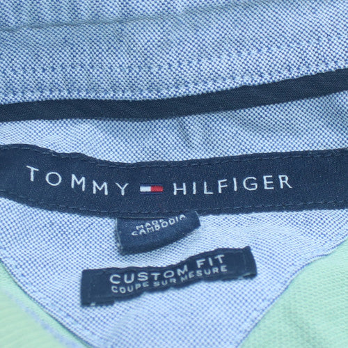 Tommy Hilfiger Men's Green Custom Fit Polo Shirt Size M