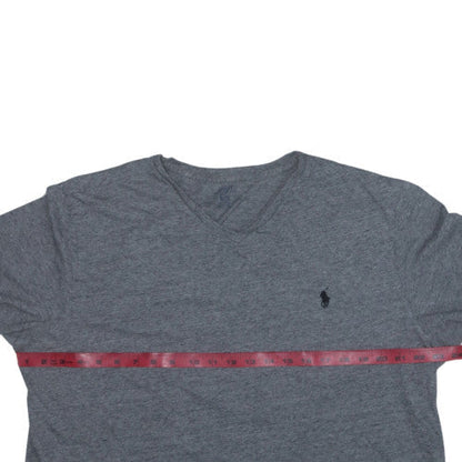 Polo Ralph Lauren Men's Grey Cotton V-Neck T-Shirt XL