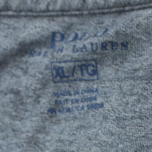 Polo Ralph Lauren Men's Grey Cotton V-Neck T-Shirt XL