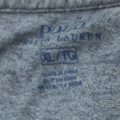 Polo Ralph Lauren Men's Grey Cotton V-Neck T-Shirt XL