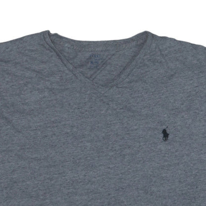 Polo Ralph Lauren Men's Grey Cotton V-Neck T-Shirt XL