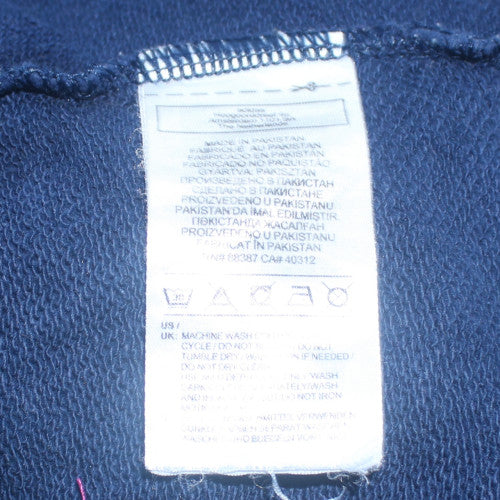 adidas Mens Blue Pullover Hoodie Medium Fleece Logo Sportswear