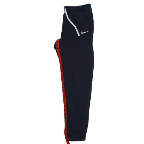 Nike Men's Black Jogger Trousers M Regular Fit Cotton Fleece