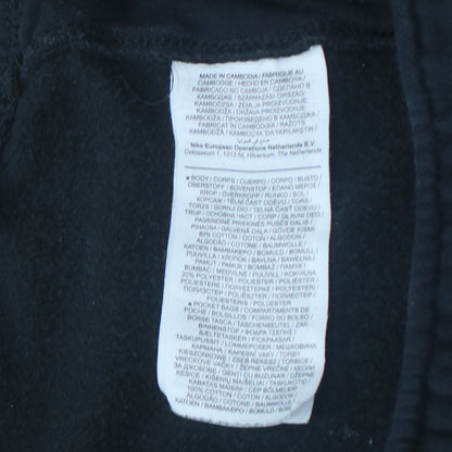 Nike Men's Black Jogger Trousers M Regular Fit Cotton Fleece