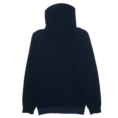Adidas Men's Blue Pullover Hoodie Large Fleece Graphic Logo Sweatshirt