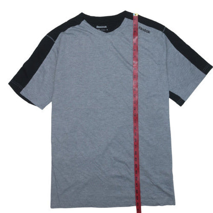 Reebok Mens Grey Colourblock 3XL Sports T-Shirt