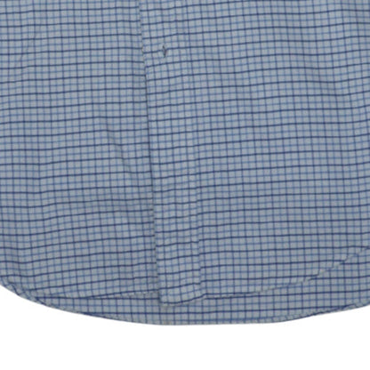 Ralph Lauren Men’s Blue Check Cotton Yarmouth Button-Down Shirt 15.5