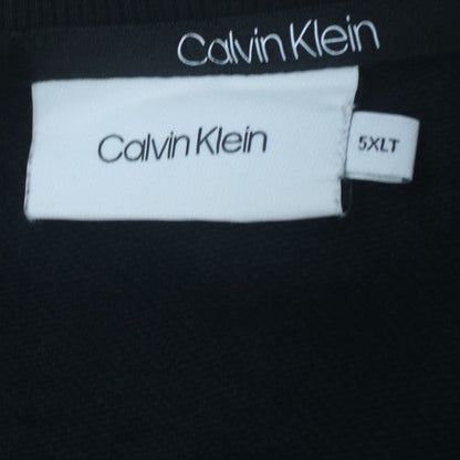 Calvin Klein Men's Black 5XLT Crew Neck Cotton Sweatshirt