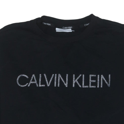 Calvin Klein Men's Black 5XLT Crew Neck Cotton Sweatshirt
