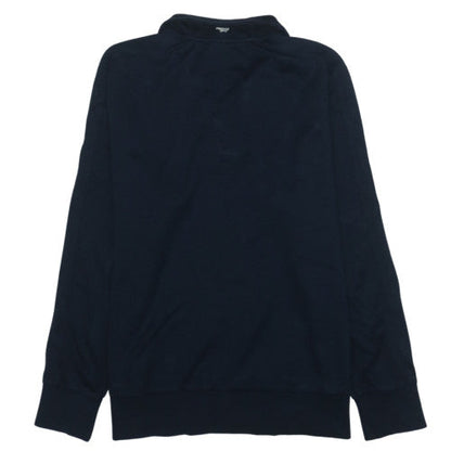 Hugo Boss Men's Navy Henley Sweatshirt XL Cotton Classic Style