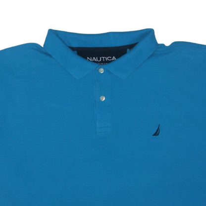 Nautica Men's Blue Slim Fit 3XL Cotton Polo Shirt
