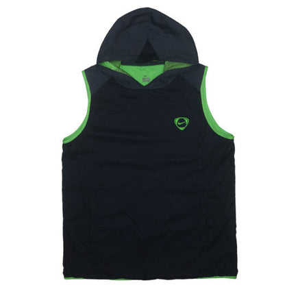 Nike Mens Black Sleeveless Hooded Sports Vest L