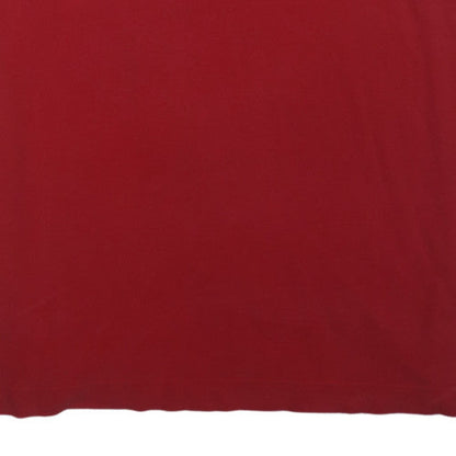 Tommy Hilfiger Men's Red Classic Fit Cotton Polo Shirt XL
