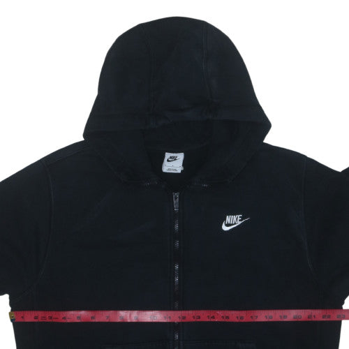 Nike Men's Black Full Zip Hoodie Size M Fleece Sweatshirt