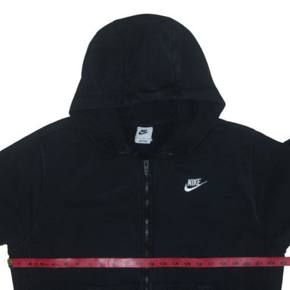 Nike Men's Black Full Zip Hoodie Size M Fleece Sweatshirt