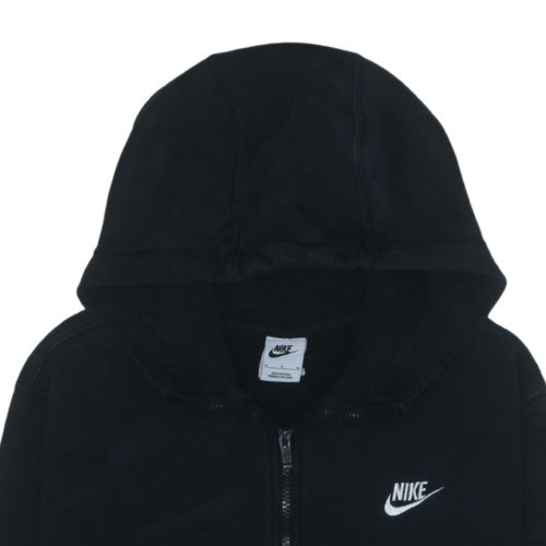 Nike Men's Black Full Zip Hoodie Size M Fleece Sweatshirt