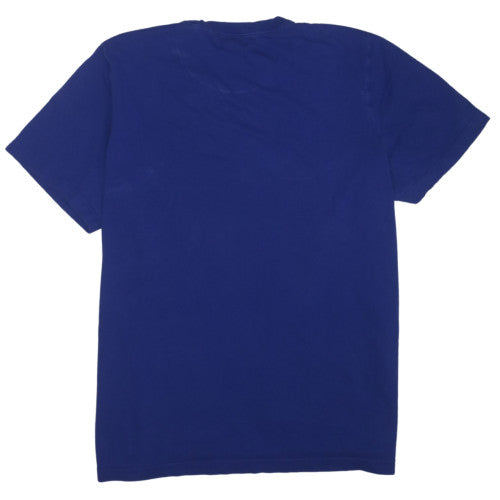 Adidas Men's Blue XL Crew Neck Cotton Graphic T-Shirt
