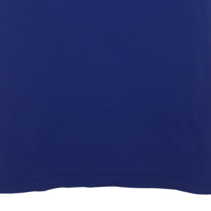 Adidas Men's Blue XL Crew Neck Cotton Graphic T-Shirt