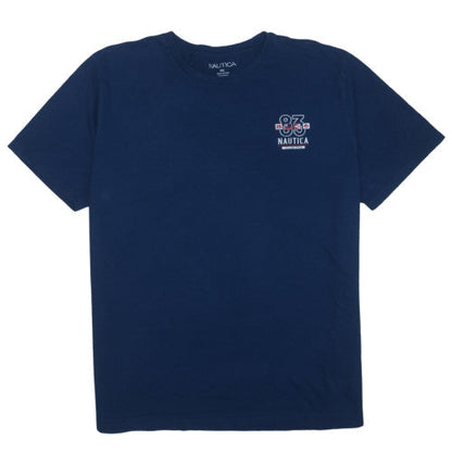 Nautica Men's Navy Blue XXL Crew Neck Nautical Graphic Cotton T-Shirt