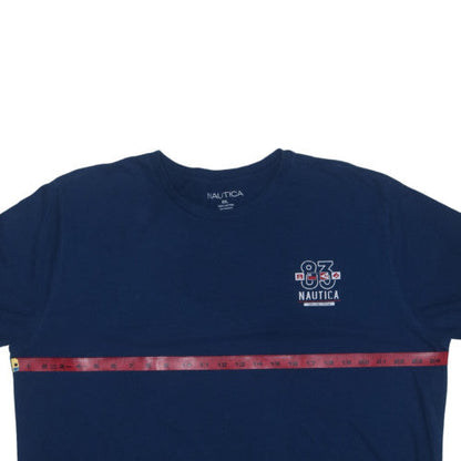 Nautica Men's Navy Blue XXL Crew Neck Nautical Graphic Cotton T-Shirt