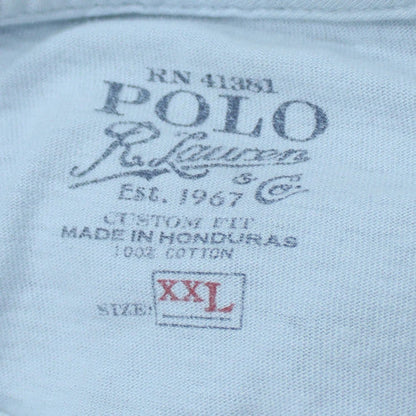 Ralph Lauren Men's Blue 2XL Classic Crew Neck Cotton T-Shirt
