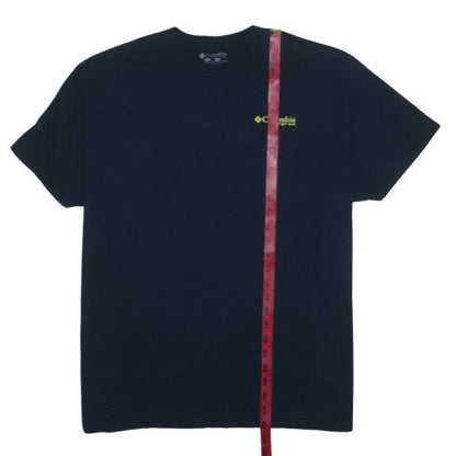 Columbia Men's Black 2XL PFG Graphic Fishing T-Shirt