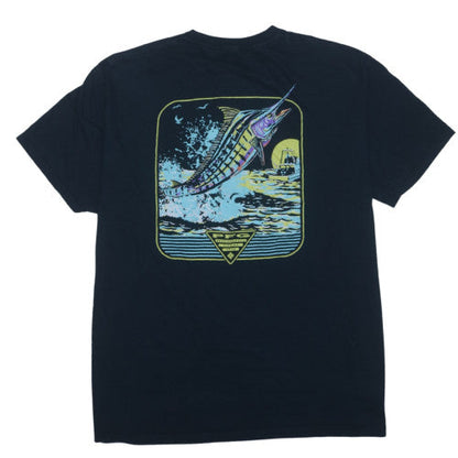 Columbia Men's Black 2XL PFG Graphic Fishing T-Shirt