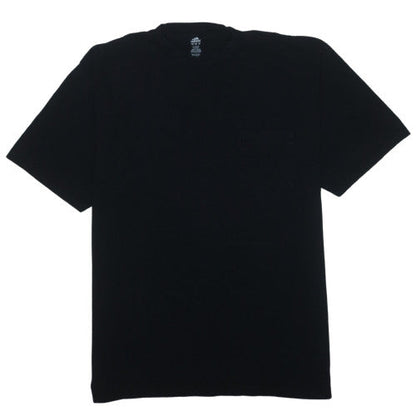 Adidas Men Black XL Cotton Crew Neck Short Sleeve T-Shirt